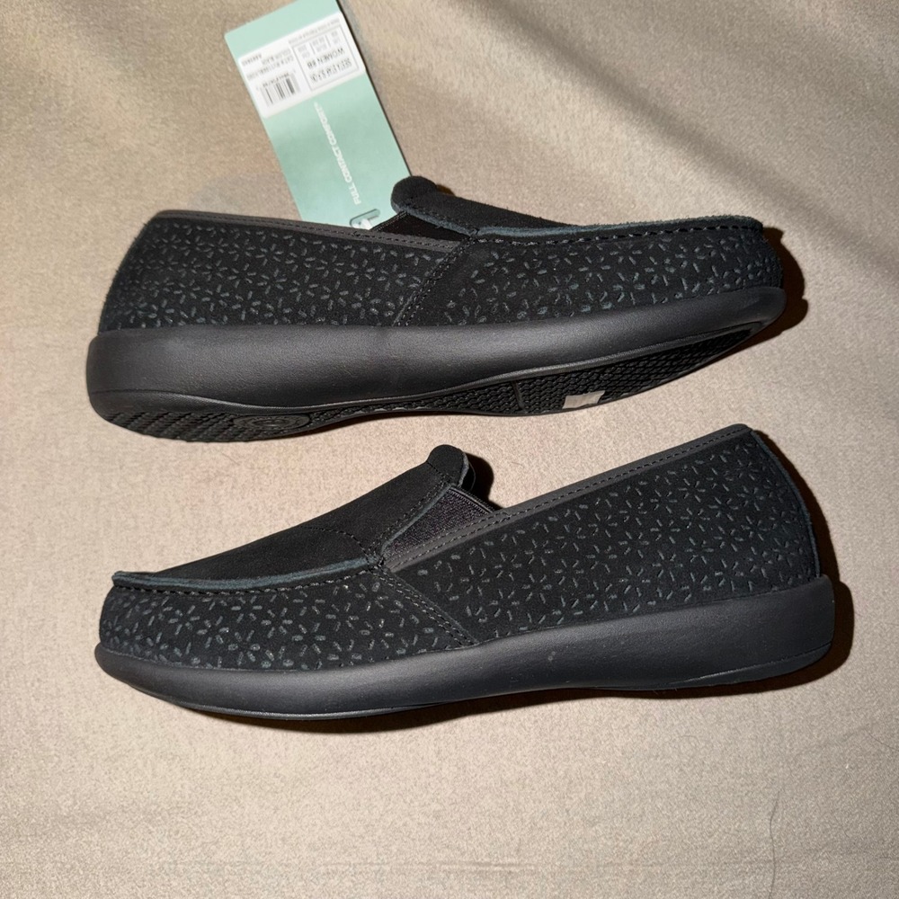 Revitalign Siesta Star Black Slip On Loafers RV1186BLK080 Womens 8B Orthotic - Picture 2 of 9